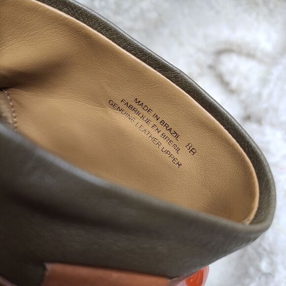 Anthropologie Lucky‎ Penny Multi-color Leather Ankle Boots sz 8 - Picture 6 of 8